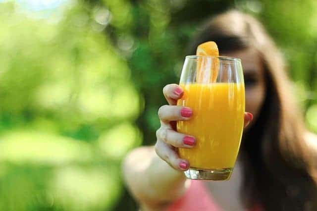 vitamin c in orange juice