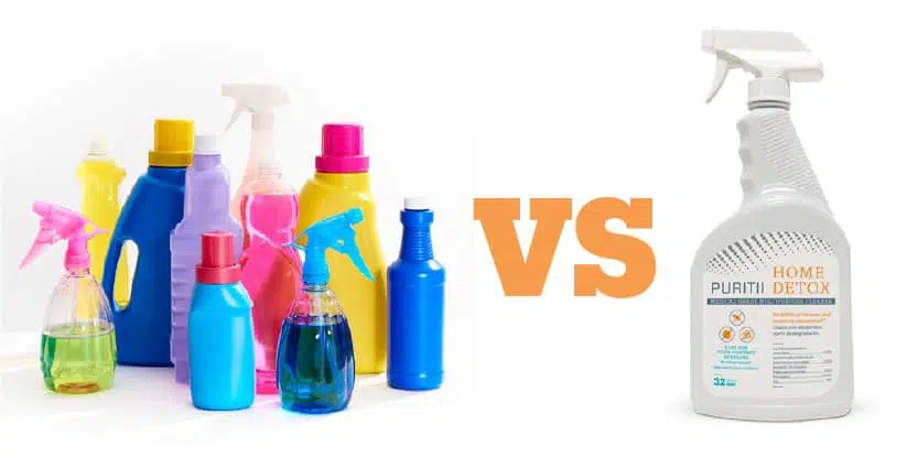 Cleaners vs Puritii Home Detox - AriixProducts.com