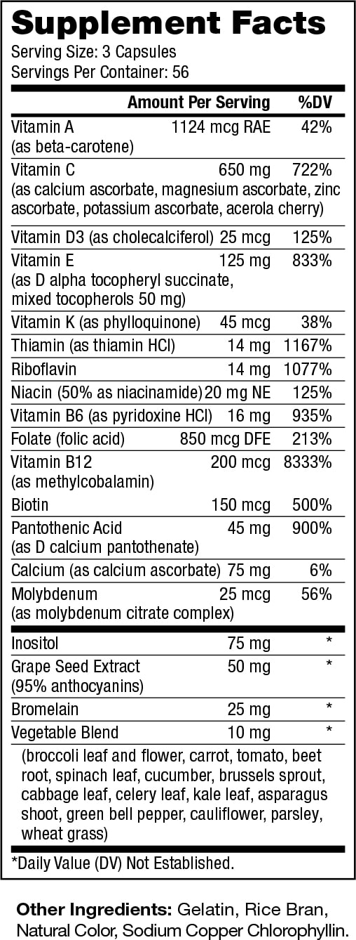 Optimal-V Supplement Facts